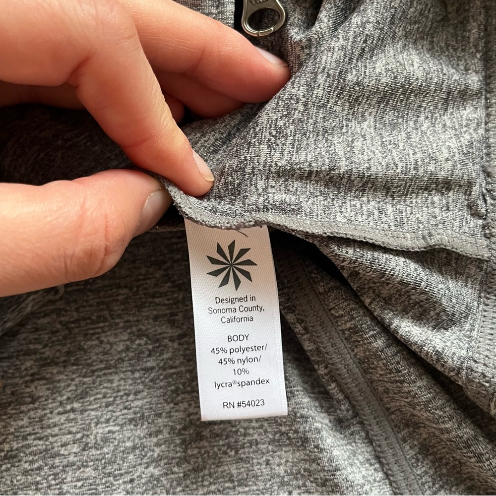 Athleta Heather Gray Vitamin Sea Jacket Jacket size Medium - Picture 5 of 13